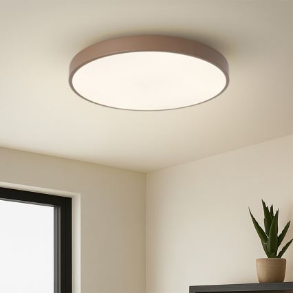 Brilagi - Stlmiteľné LED stropné svietidlo POOL LED/60W/230V 3000–6000K pr. 50 cm hnedé + diaľkové ovládanie