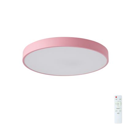 Brilagi - LED stmievateľné stropné svietidlo POOL LED/60W/230V 3000-6000K pr. 50 cm ružová + diaľkové ovládanie