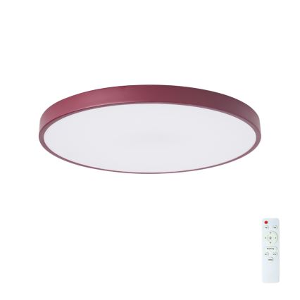 Brilagi - LED stmievateľné stropné svietidlo POOL LED/60W/230V 3000–6000K pr. 60 cm burgundské + diaľkové ovládanie