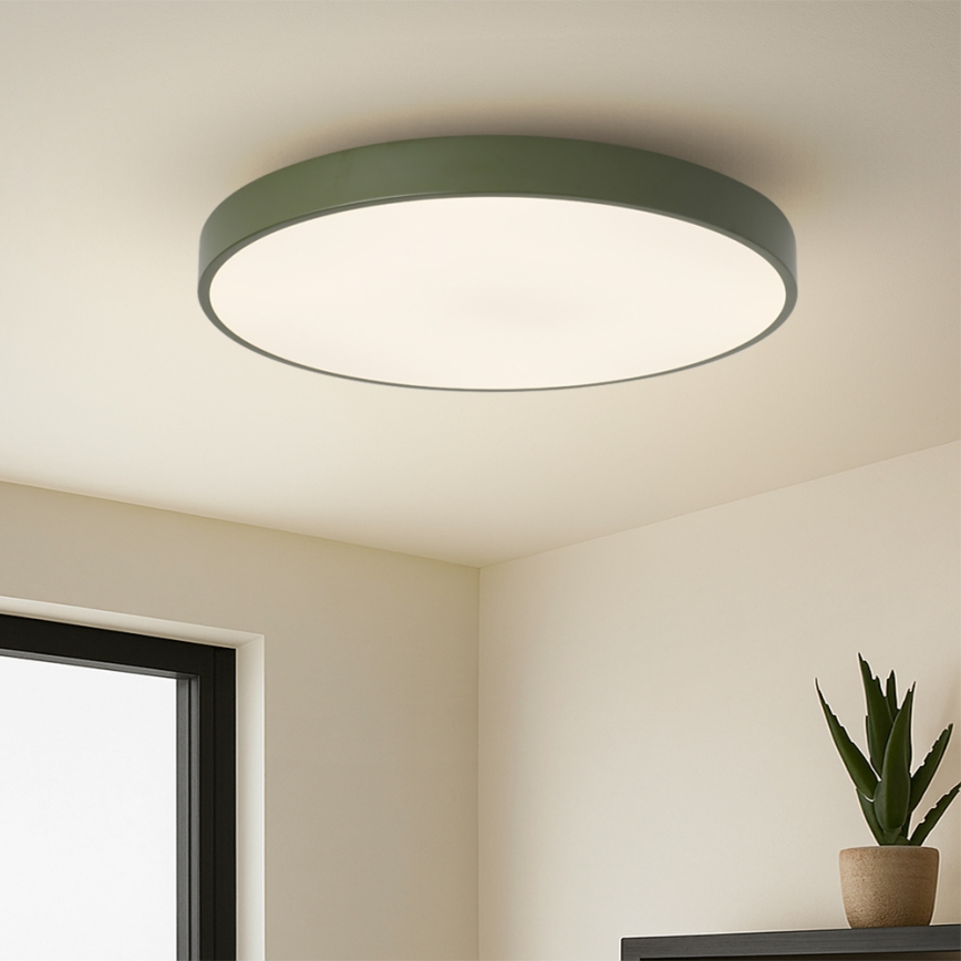 Brilagi - LED stmievateľné stropné svietidlo POOL LED/60W/230V 3000-6000K pr. 60 cm zelená + diaľkové ovládanie