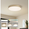 Brilagi - LED stmievateľné stropné svietidlo POOL LED/60W/230V 3000-6000K pr. 50 cm zlaté + diaľkové ovládanie