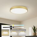 Brilagi - LED Stmievateľné stropné svietidlo POOL SMART LED/100W/230V 3000-6000K 80 cm zlaté Wi-Fi Tuya + diaľkové ovládanie