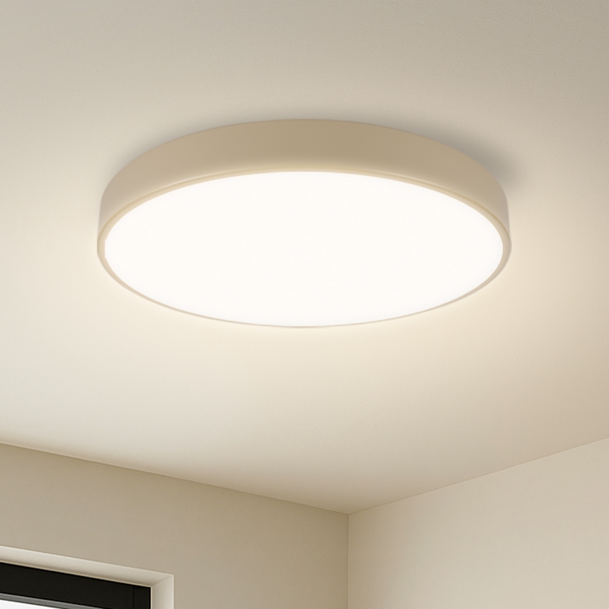 Brilagi - LED Stmievateľné stropné svietidlo POOL SMART LED/48W/230V 3000-6000K pr. 40 cm Wi-Fi Tuya béžová + diaľkové ovládanie