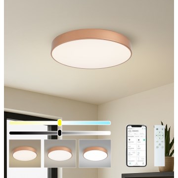 Brilagi - LED stmievateľné stropné svietidlo POOL SMART LED/60W/230V 3000-6000K pr. 50 cm Wi-Fi Tuya bronzová + diaľkové ovládanie
