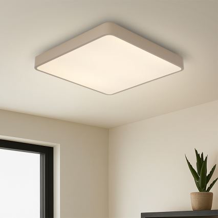 BRILAGI - LED stmievateľné stropné svietidlo POOL SQUARE LED/36W/230V 3000-6000K 40x40 cm béžové + diaľkové ovládanie