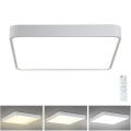Brilagi - LED Stmievateľné stropné svietidlo POOL SQUARE LED/36W/230V 3000-6000K 40x40 cm biela + diaľkové ovládanie