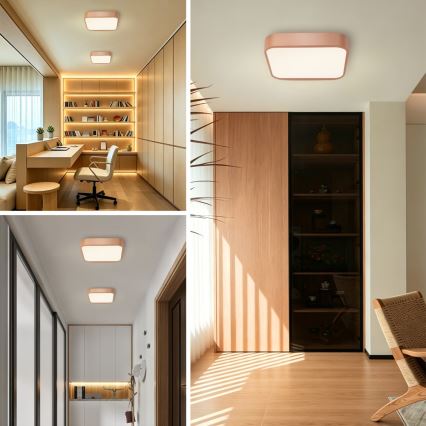 Brilagi - LED stmievateľné stropné svietidlo POOL SQUARE LED/36W/230V 3000-6000K 40x40 cm bronzové + diaľkové ovládanie