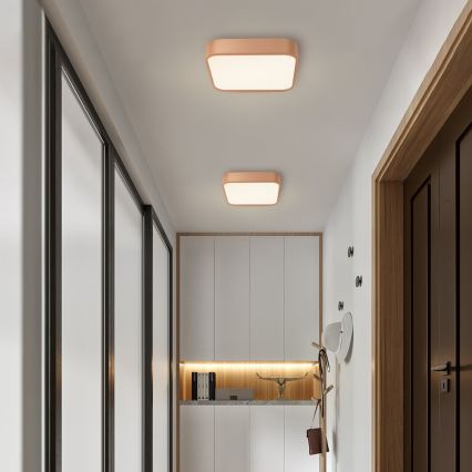 Brilagi - LED stmievateľné stropné svietidlo POOL SQUARE LED/36W/230V 3000-6000K 40x40 cm bronzové + diaľkové ovládanie