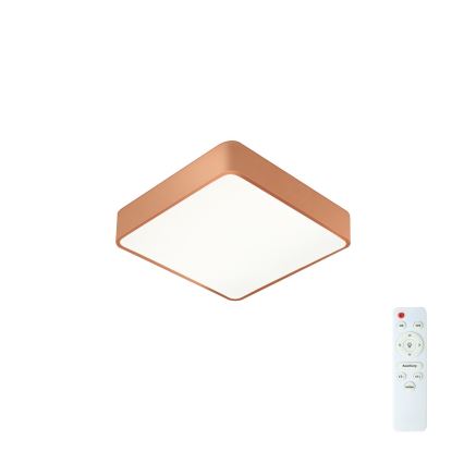 Brilagi - LED stmievateľné stropné svietidlo POOL SQUARE LED/36W/230V 3000-6000K 40x40 cm bronzové + diaľkové ovládanie