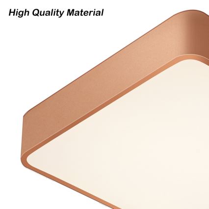 Brilagi - LED stmievateľné stropné svietidlo POOL SQUARE LED/36W/230V 3000-6000K 40x40 cm bronzové + diaľkové ovládanie
