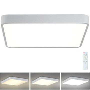 Brilagi - LED Stmievateľné stropné svietidlo POOL SQUARE LED/48W/230V 3000-6000K 50x50 cm biela + diaľkové ovládanie