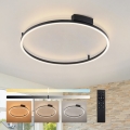 Brilagi - LED stmievateľné stropné svietidlo PORTOFINO LED/60W/230V 3000-6000K priemer 80 cm čierna + diaľkové ovládanie