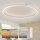 Brilagi - LED stmievateľné stropné svietidlo PORTOFINO LED/85W/230V 3000-6000K pr. 120 cm strieborné + diaľkové ovládanie