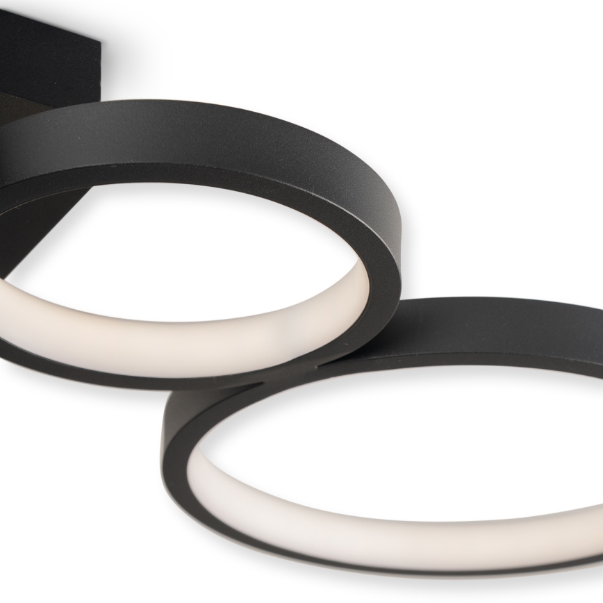 Brilagi - LED stmievateľné stropné svietidlo RINGO LED/34W/230V 3000-6000K 28x84 cm čierna + diaľkové ovládanie