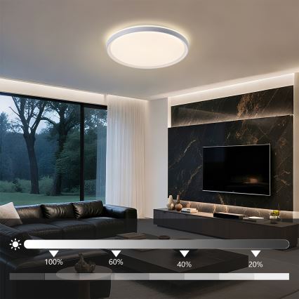 Brilagi - LED stmievateľné stropné svietidlo RIVO LED/72W/230V 3000-6000K biela pr. 50 cm + diaľkové ovládanie