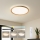 Brilagi - LED stmievateľné stropné svietidlo RIVO LED/72W/230V 3000-6000K dekor dreva pr. 50 cm + diaľkové ovládanie