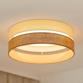 Brilagi - LED Stmievateľné stropné svietidlo ROYAL YUTE LED/24W/230V pr. 45 cm 3000/4000/6500K béžová/krémová  + diaľkové ovládanie