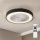 Brilagi - LED Stmievateľné stropné svietidlo s ventilátorom LED/30W/230V 3000-6500K pr. 50 cm čierna + diaľkové ovládanie