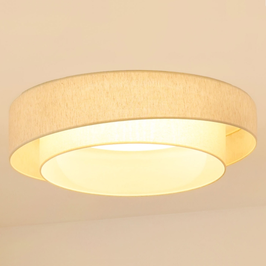 Brilagi - LED Stmievateľné stropné svietidlo SHINE LED/24W/230V 3000/4000/6500K krémová + diaľkové ovládanie