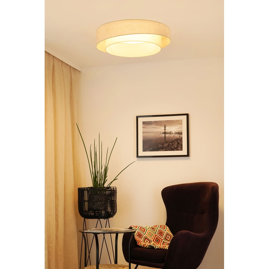 Brilagi - LED Stmievateľné stropné svietidlo SHINE LED/24W/230V 3000/4000/6500K krémová + diaľkové ovládanie