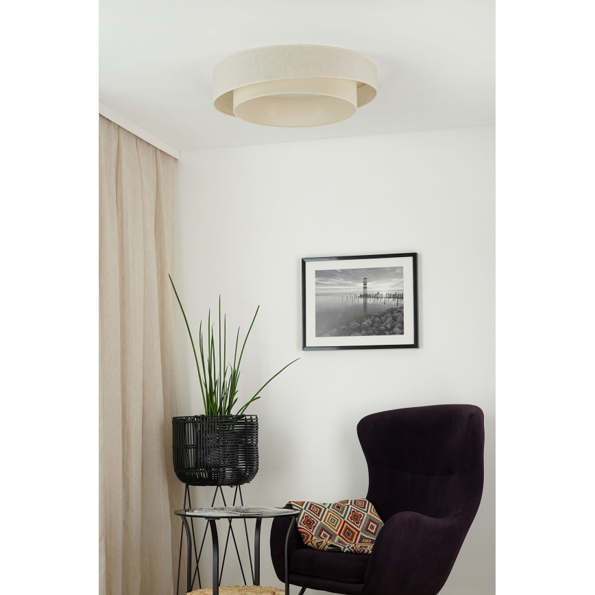 Brilagi - LED Stmievateľné stropné svietidlo SHINE LED/24W/230V 3000/4000/6500K krémová + diaľkové ovládanie