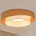 Brilagi - LED Stmievateľné stropné svietidlo SHINE LED/24W/230V pr. 60 cm 3000/4000/6500K béžová/krémová + diaľkové ovládanie