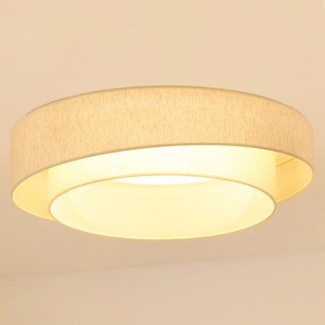 Brilagi - LED stmievateľné stropné svietidlo SHINE LED/24W/230V priemer 60 cm 3000/4000/6500K krémové + diaľkové ovládanie