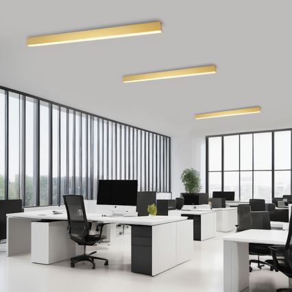 Brilagi - LED stmievateľné stropné svietidlo SLEEKLINE SMART LED/40W/230V 3000-6000K Wi-Fi Tuya zlaté + diaľkové ovládanie
