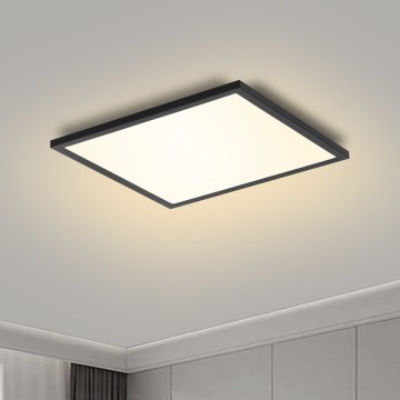 Brilagi - LED stmievateľné stropné svietidlo SLIMFRAME LED/25W/230V 30x30 cm 3000-6000K čierne + diaľkové ovládanie