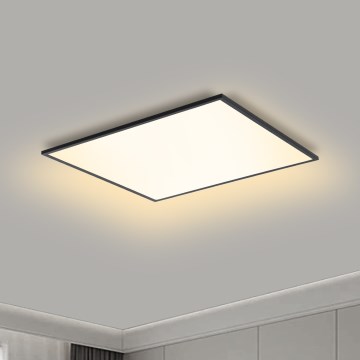 Brilagi - LED stmievateľné stropné svietidlo SLIMFRAME LED/36W/230V 45x45 cm 3000-6000K čierne + diaľkové ovládanie