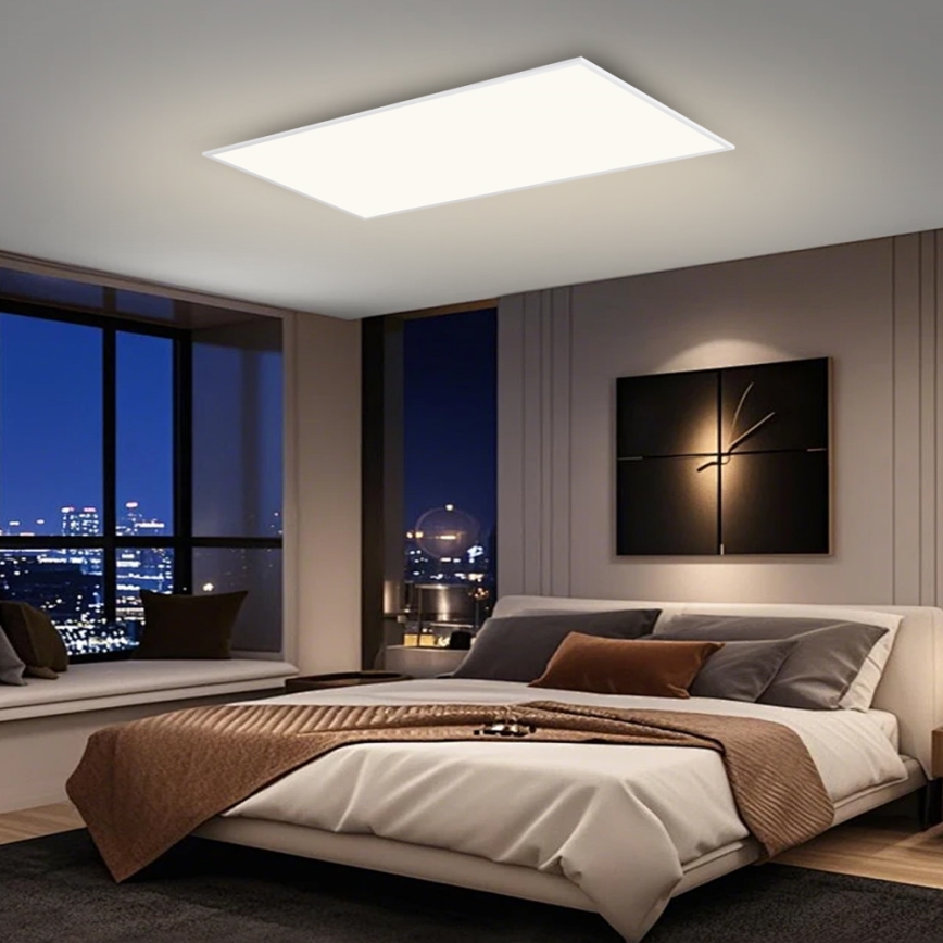 Brilagi - LED stmievateľné stropné svietidlo SLIMFRAME LED/80W/230V 120x60 cm 3000-6000K biela + diaľkové ovládanie