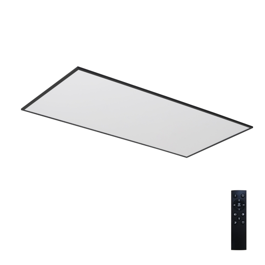 Brilagi - LED stmievateľné stropné svietidlo SLIMFRAME LED/80W/230V 120x60 cm 3000-6000K čierna + diaľkové ovládanie