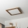 Brilagi - LED Stmievateľné stropné svietidlo SLIMFRAME WOOD LED/36W/230V 49,5x49,5 cm 3000-6000K hnedá + diaľkové ovládanie