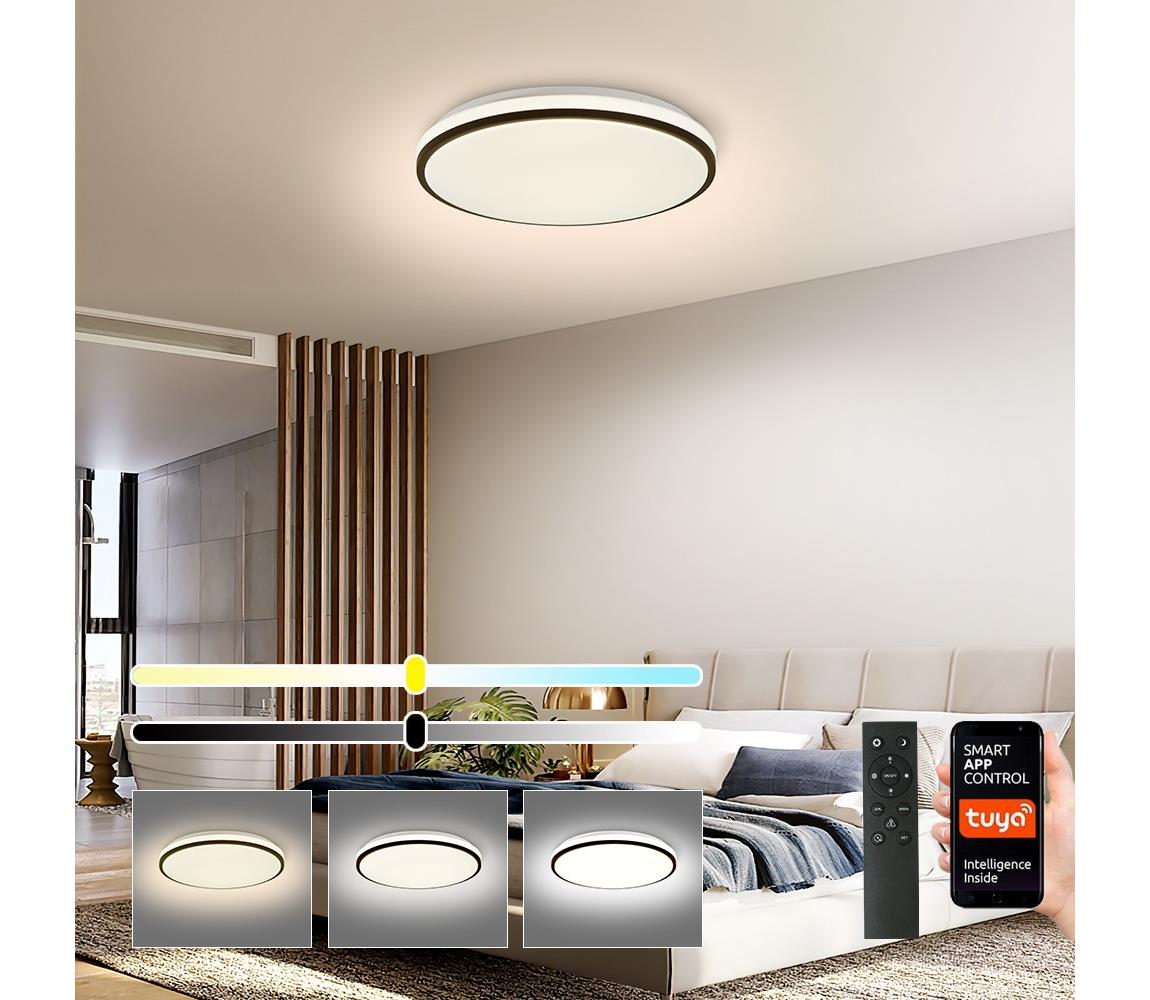 Brilagi - LED stmievateľné stropné svietidlo SMART LED/24W/230V priemer 38 cm Wi-Fi Tuya + diaľkové ovládanie BRI638