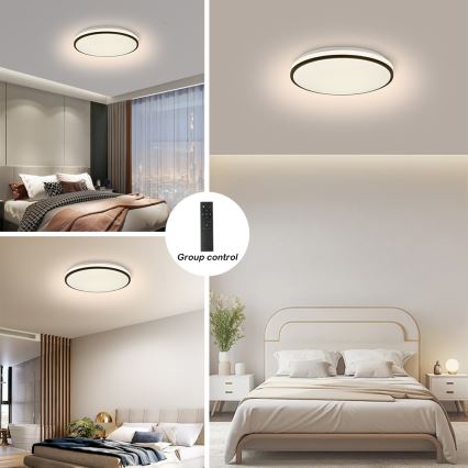 Brilagi - LED stmievateľné stropné svietidlo SMART LED/24W/230V pr. 38 cm 3000-6000K Wi-Fi Tuya Beacon + diaľkové ovládanie