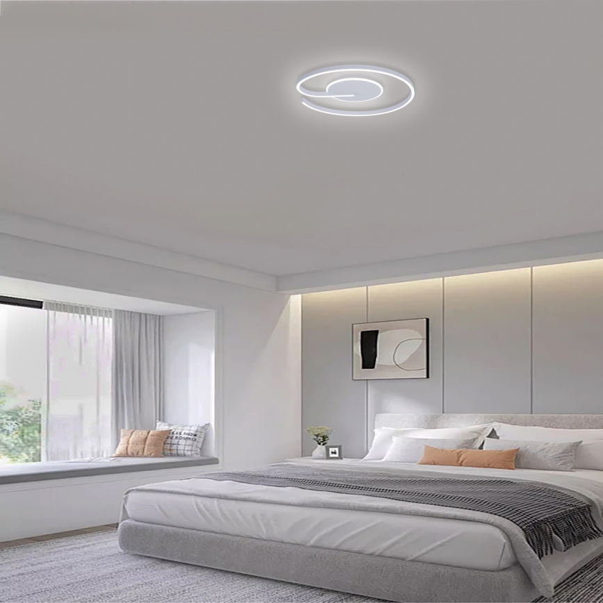 Brilagi - LED stmievateľné stropné svietidlo SPIRAL LED/56W/230V pr. 50 cm 3000/4000/6000K + diaľkové ovládanie