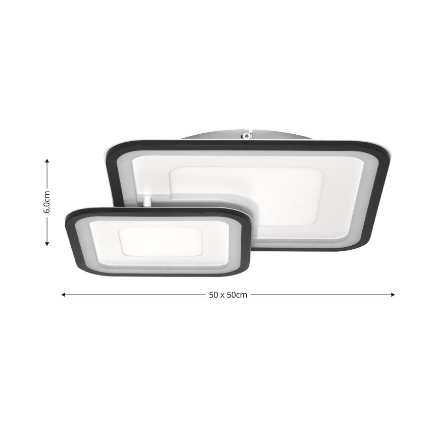 Brilagi - LED Stmievateľné stropné svietidlo TANDORA LED/49W/230V 3000/4000/6000K + diaľkové ovládanie