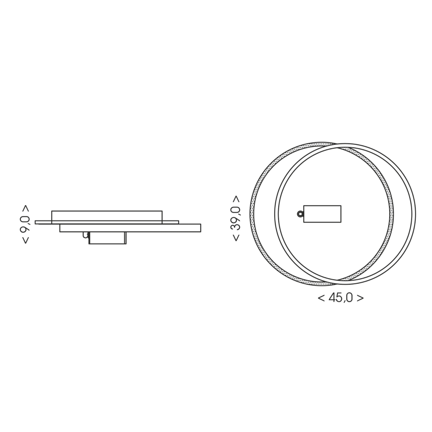 Brilagi - LED stmievateľné stropné svietidlo UNITY LED/48W/230V + 1xGU10/3W 3000-6000K 39x45 cm biela/čierna + diaľkové ovládanie
