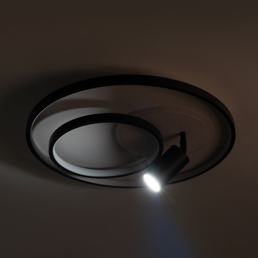 Brilagi - LED stmievateľné stropné svietidlo UNITY LED/60W/230V + 1xGU10/3W 3000-6000K priemer 50 cm biela/čierna + diaľkové ovládanie