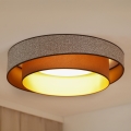 Brilagi - LED Stmievateľné stropné svietidlo VEGAS SHINE LED/24W/230V pr. 60 cm 3000/4000/6500K hnedá + diaľkové ovládanie