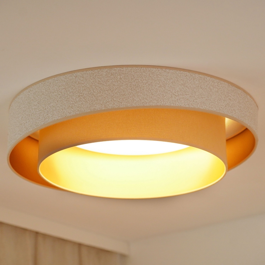 Brilagi - LED Stmievateľné stropné svietidlo VEGAS SHINE LED/24W/230V pr. 60 cm 3000/4000/6500K krémová/béžová + diaľkové ovládanie