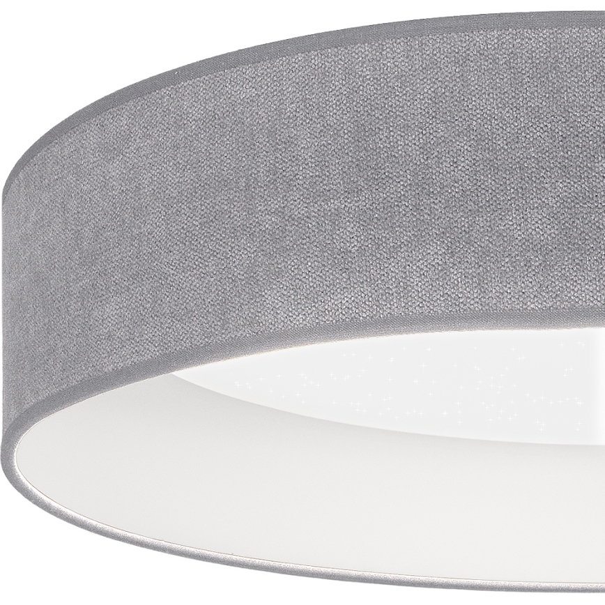 Brilagi - LED stmievateľné stropné svietidlo VELVET SMARTIX STARS LED/24W/230V 3000-6000K pr. 45 cm sivá Wi-Fi Tuya Beacon + diaľkové ovládanie