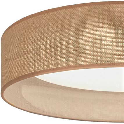 Brilagi - LED stmievateľné stropné svietidlo VELVET SMARTIX STARS LED/24W/230V 3000-6000K pr. 45 cm béžová Wi-Fi Tuya Beacon + diaľkové ovládanie