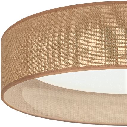 Brilagi - LED stmievateľné stropné svietidlo VELVET SMARTIX STARS LED/36W/230V 3000–6000 K priemer 55 cm béžová Wi-Fi Tuya Beacon + diaľkové ovládanie