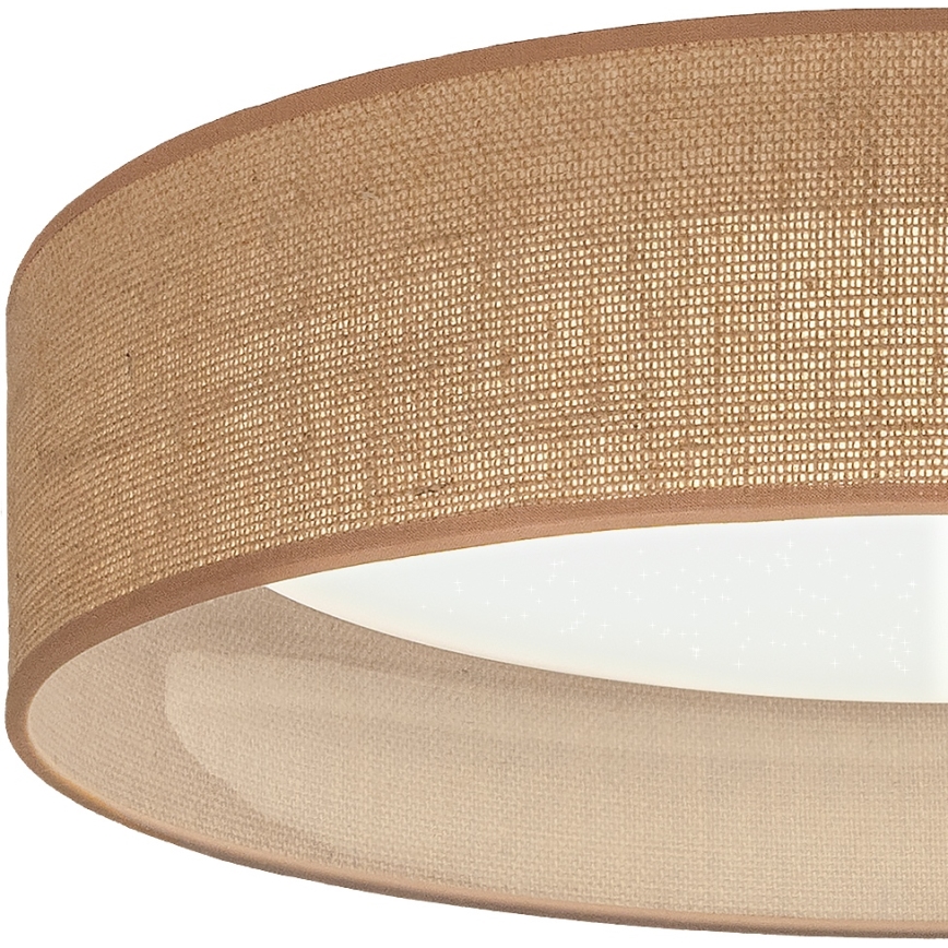 Brilagi - LED stmievateľné stropné svietidlo VELVET SMARTIX STARS LED/36W/230V 3000–6000 K priemer 55 cm béžová Wi-Fi Tuya Beacon + diaľkové ovládanie