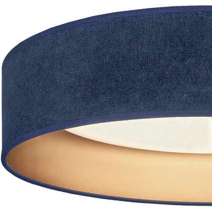 Brilagi - Stmievateľné LED stropné svietidlo VELVET SMARTIX STARS LED/36W/230V 3000-6000K pr. 55 cm modrá/zlatá Wi-Fi Tuya Beacon + diaľkové ovládanie