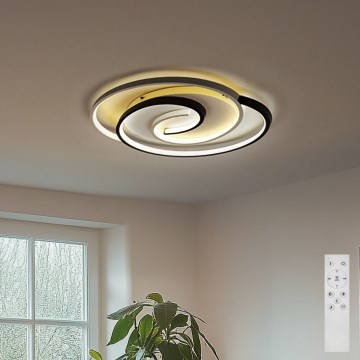 Brilagi - LED stmievateľné stropné svietidlo VELO LED/52W/230V 38x48 cm 3000/4000/6000K + diaľkové ovládanie
