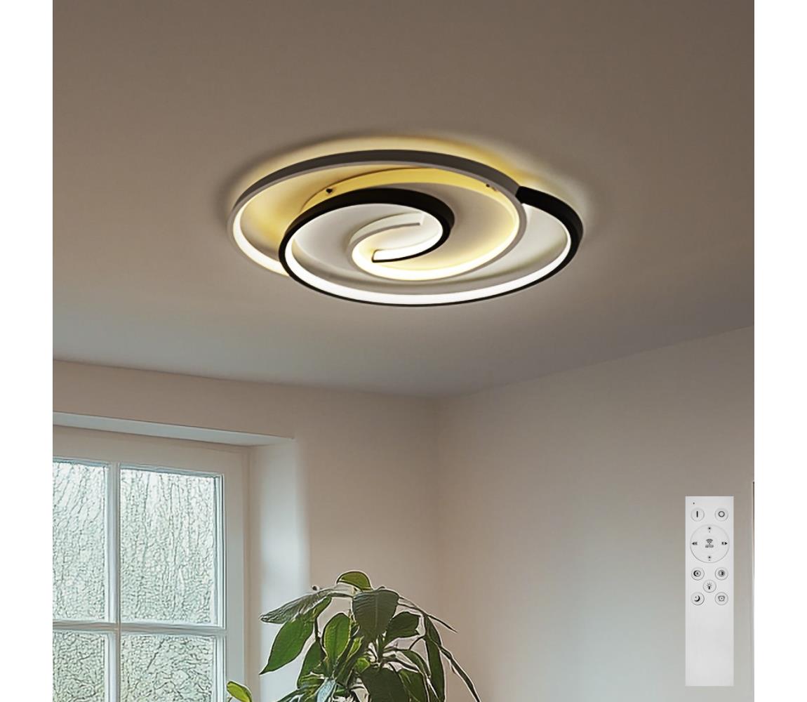 Brilagi - LED Stmievateľné stropné svietidlo VELO LED/70W/230V 3000-6500K + diaľkový ovládač BRC2242-70W/BI/CR