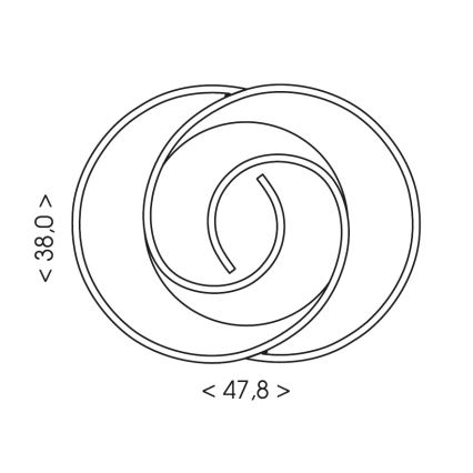 Brilagi - LED Stmievateľné stropné svietidlo VELO LED/70W/230V 3000-6500K 38x47,8 cm + diaľkové ovládanie