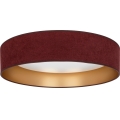 Brilagi - LED stmievateľné stropné svietidlo VELVET SMARTIX LED/24W/230V 3000-6000K pr. 45 cm vínová/zlatá Wi-Fi Tuya Beacon + diaľkové ovládanie